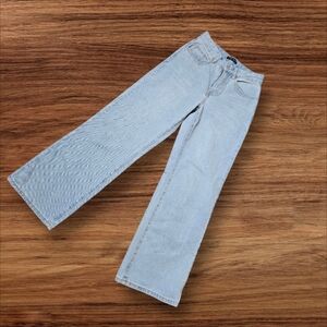 SHEIN Wide Leg High Rise Light Denim Jeans